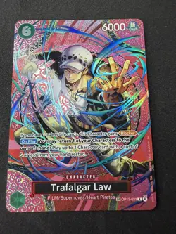 One Piece Trafalgar Law OP13-031 SP English Alt Art 💎 BGS BLU Chase Card - Image 1