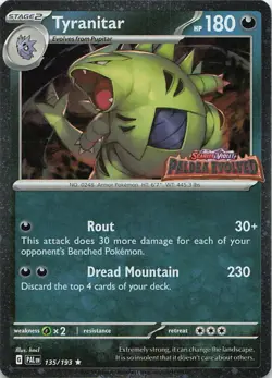 Tyranitar Holo Promo Miscellaneous Cards & Products 135/193 LP D6 - Image 1