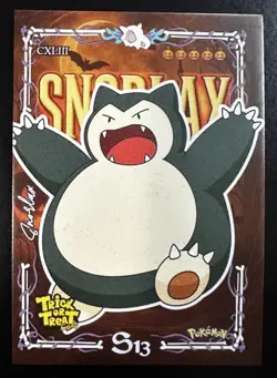 SNORLAX - POKEMON PRISMA HALLOWEEN RARE CCG CARD - Image 1