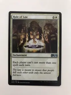 Rule of Law MTG Magic the Gathering Card NM Near Mint M20 - Image 1