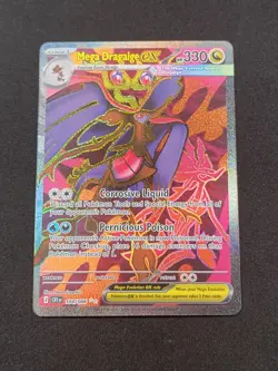 Pokemon TCG Mega Dragalge ex 104/86 Chaos Rising Full Art Pokemon Card Near Mint - Image 1
