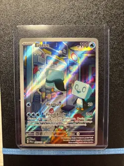 Pokemon TCG Eiscue Holo Art Rare Card 205/193 Sv02: Paldea Evolved - Image 1