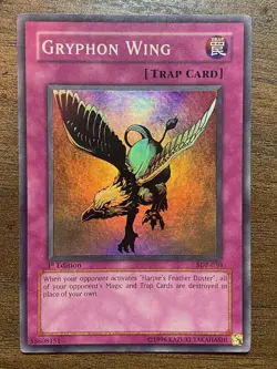 Gryphon Wing SDP-050 Super Rare 1ST EDITION Yugioh Card NM - Image 1