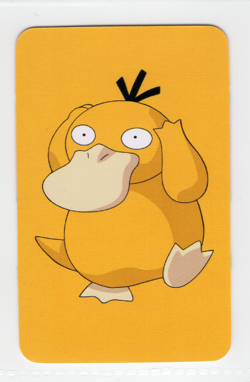 CHINESE POKEMON LOMO MINI CARD * PSYDUCK * FAN ART - Image 1