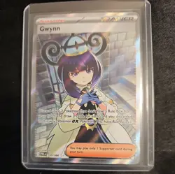 Gwynn Pokemon Pitch Black Full Art Trainer Card 109/084 Pre-release In Hand - Image 1