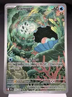 Clamperl 195/182 - Illustration Rare - Destined Rivals Pokemon Card MINT - Image 1