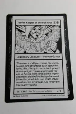 MTG Toofer Keeper of the Full Grip x1- Test Card-Mystery Booster 2-Near Mint - Image 1
