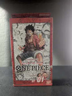 Bandai ONE PIECE Card Game Starter Deck ST-01 Straw Hat Crew English 50-Card - Image 1