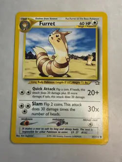 [1995] Pokemon Card TCG | Furret #35/111 Neo Genesis |. - Image 1
