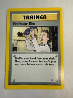 [1995] Pokemon Card TCG | TRAINER Professor Elm #96/111 Neo Genesis |. - Image 1