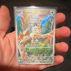 Pokemon TCG Meowth 106/094 Illustration Rare Holo Me02: Phantasmal Flames 70 HP - Image 1