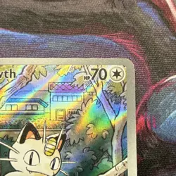 Pokemon Meowth Illustration Rare Holo Me02 Phantasmal Flames 106/094 70 HP - Image 3