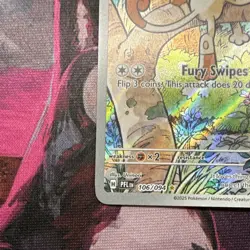 Pokemon Meowth Illustration Rare Holo Me02 Phantasmal Flames 106/094 70 HP - Image 5