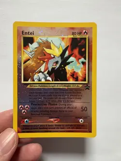 Entei Promo Pokemon Card #34 WOTC Black Star Promo - Image 1