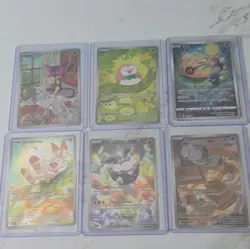 Pokemon TCG Holo Illustration Rare Card Lot (6) - Indonesian/Korean/Chinese - Image 1