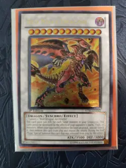 Yugioh Red Nova Dragon 1st Edition Ultimate Rare STBL-EN042 LP - Image 2