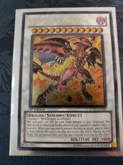 Yugioh Red Nova Dragon 1st Edition Ultimate Rare STBL-EN042 LP - Image 3
