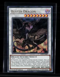 Yu-Gi-Oh! Buster Dragon Ghosts From the Past Ultra Rare • GFTP-EN097 1st Edition - Image 1
