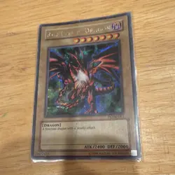 Yu-Gi-Oh! Red-Eyes B. Dragon PCJ-EN001 Holo & Flame Swordsman Holo LOB-003 - Image 1