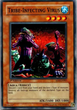 Tribe-Infecting Virus SD4-EN007 Structure Deck: Fury from the Deep Yu-Gi-Oh NM - Image 1