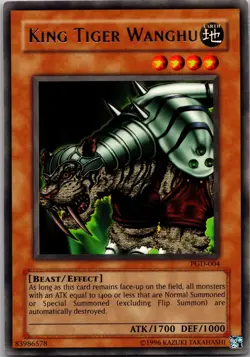 King Tiger Wanghu PGD-004 Rare Pharaonic Guardian Yu-Gi-Oh Lightly Played - Image 1