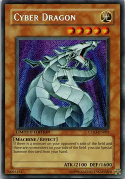 Cyber Dragon CT03-EN002 Secret Rare 2006 Collectors Tin Yu-Gi-Oh Limited LP - Image 1