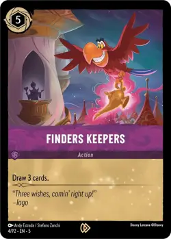 Finders Keepers Cold Foil Promo Disney Lorcana Promo Cards 4 NM - Image 1