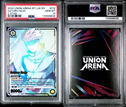 2024 UNION ARENA UE03BT/JJK JUJUTSU KAISEN 2 STAR #012 SATORU GOJO PSA 10 - Image 2