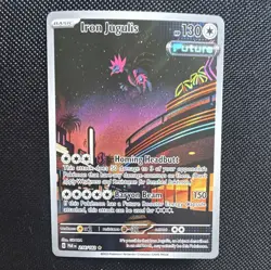 Pokemon TCG Iron Jugulis 216/182 SV04 Paradox Rift Illustration Rare Holo 130HP - Image 1