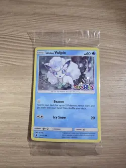 Sealed Alolan Vulpix 21/145 Sun & Moon Toys R Us Stamped Holo Promo - Image 2