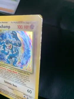Pokemon TCG Machamp Holo Card Base Set 1st Edition 8/102 - Image 3