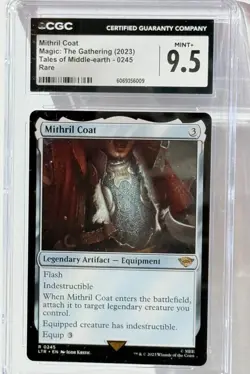 CGC MINT+ 9.5 MTG LTR (2023) Tales of Middle-Earth (R 0245) "MITHRIL COAT" RARE - Image 3