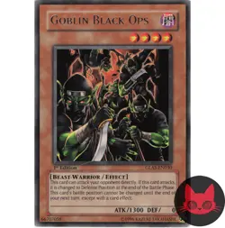 Yugioh Goblin Black Ops GLAS-EN030 Rare 1st Edition LP - Image 1
