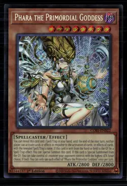 Yu-Gi-Oh! Phara the Primordial Goddess Chaos Origins SR CORI-EN022 1st Edition - Image 1