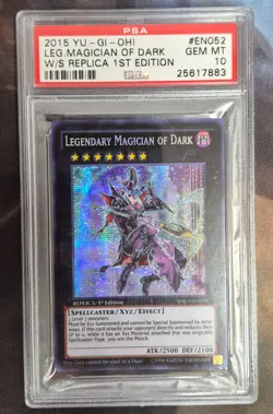Legendary Magician of Dark PSA 10 Yu-Gi-Oh! WSUP-EN052 Replica 1st Edition - Image 1