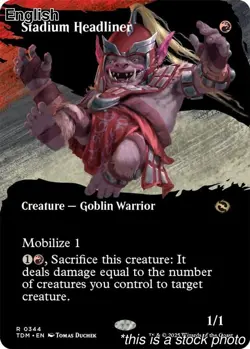EN Stadium Headliner (Borderless) 344 Tarkir: Dragonstorm Rare LP - Image 1