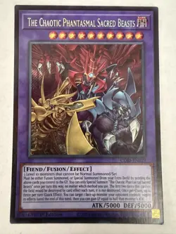 Yugioh - The Chaotic Phantasmal Sacred Beasts - Secret - 1st - CORI-EN029 - NM - Image 1