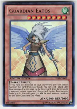 Guardian Eatos Limited Ultra Rare Yugi's World LC03-EN003 NM - Image 1
