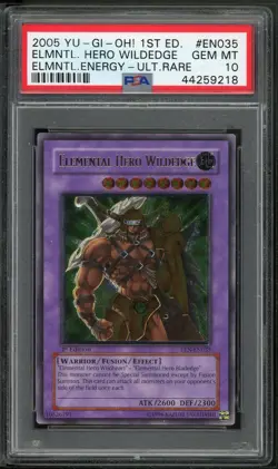 Elemental Hero Wildedge EEN-EN035 Ultimate Rare EURO 1st Ed Yugioh PSA 10 *218 - Image 1