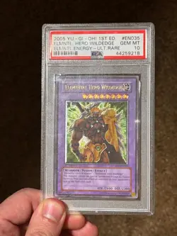 Elemental Hero Wildedge EEN-EN035 Ultimate Rare EURO 1st Ed Yugioh PSA 10 *218 - Image 3