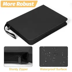 9 Pocket Card Binder, Premium Zip Trading Card Binder, 720 Double Sided Pocke... - Image 2