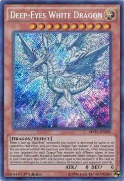 Yugioh! LP Deep-Eyes White Dragon - MVP1-ENS05 - Secret Rare - 1st Edition Light - Image 1