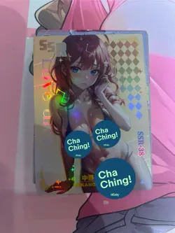 WAIFU Love Diary SSR 38 Nakano Itsuki Rare card. Goddess Story Sexy Anime Girl - Image 1