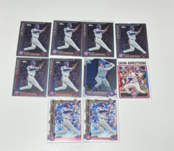 Pete Crow Armstrong 10 Card Cubs Lot Topps Chrome Holiday Archives Bowman Chrome - Image 1