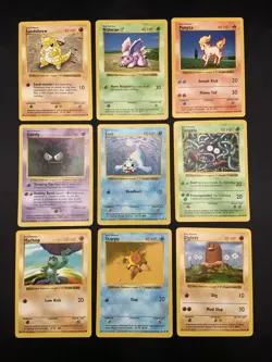 Vintage Pokemon Card Lot Base Set Shadowless 1999 WOTC MP/HP - Image 1