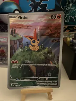 Jumbo Victini #208 Promo Card Full Art, Black and White Illustration - Image 1