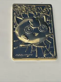 1999 Burger King BK Pokemon 23K Gold Plated Trading Card JigglyPuff - Image 1