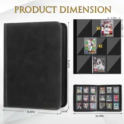 Top Loader Binder, Holds 252 Top Loaders, 9 Slot Trading Cards Collection Bin... - Image 2