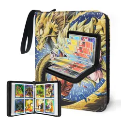 Anime Trading Card Binder for Dragon Ball Cards,4 Pocket with 50 Sleeves up t... - Image 1