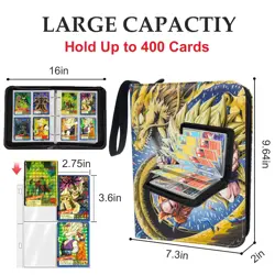 Anime Trading Card Binder for Dragon Ball Cards,4 Pocket with 50 Sleeves up t... - Image 3
